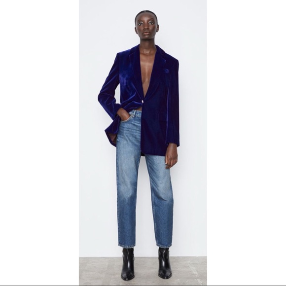 ZARA ~Oversized Velvet Blazer & Mini Skirt (NWT) - Picture 8 of 10